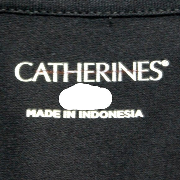 Catherines Plus Christmas Black "Joy" Long Sleeve Tee Top Tunic 1X , 18/20W - Picture 7 of 7